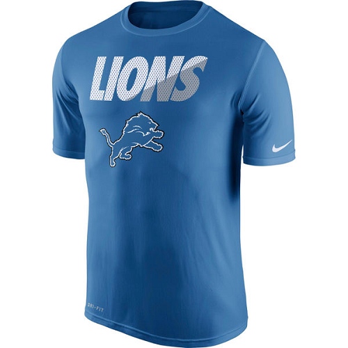 NFL Men's Detroit Lions Nike Light Blue Legend Staff Practice Performance T-Shirt